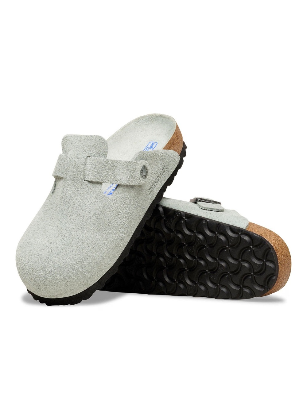 BIRKENSTOCK BOSTON Suede Leather
Color: Pure Sage Tonal  size 38 US 7-7.5 new